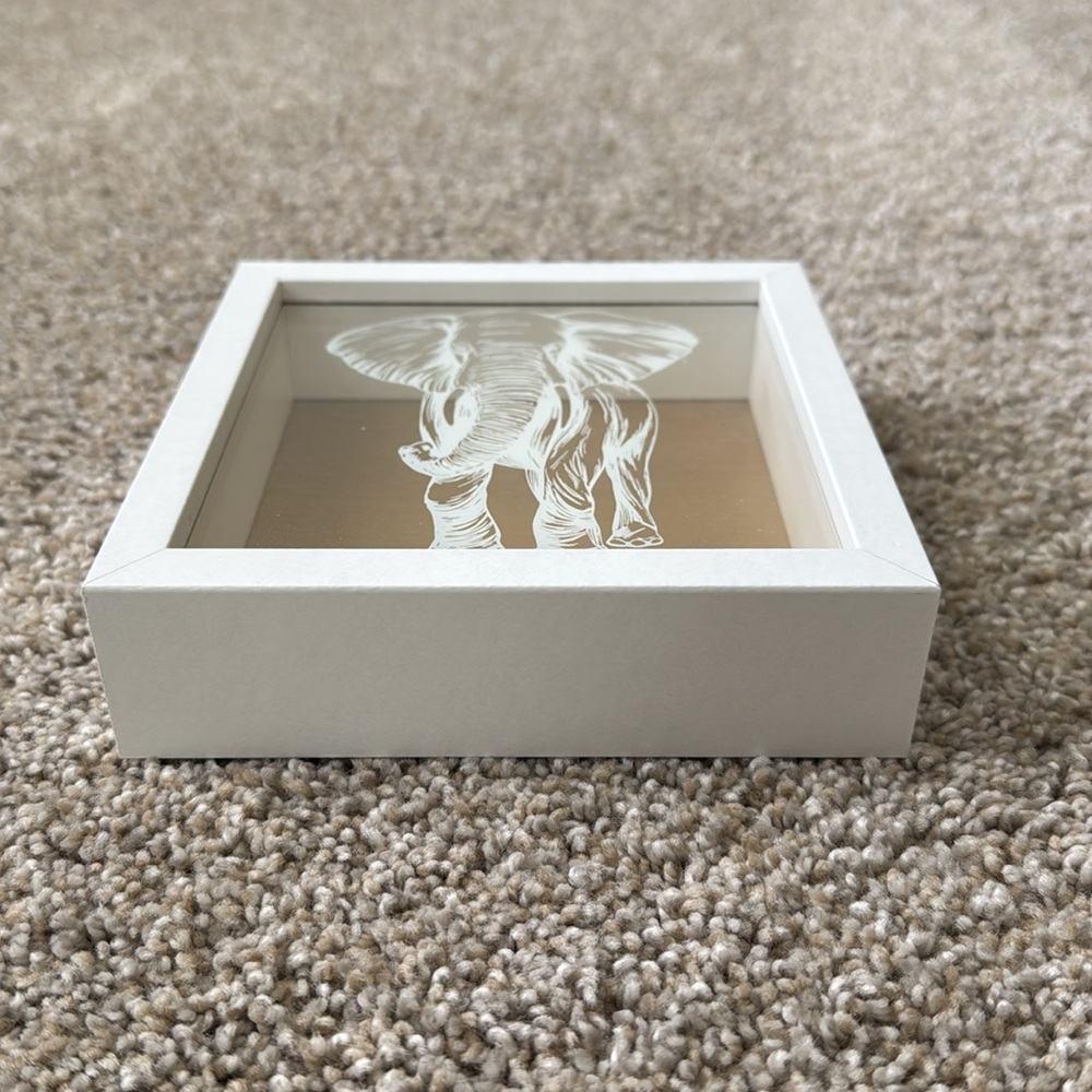 Elephant Shadow Box - Picture 3 of 6